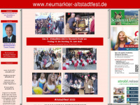 altstadtfest-neumarkt.de Webseite Vorschau
