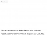 altstaetter-forstgemeinschaft.ch Webseite Vorschau