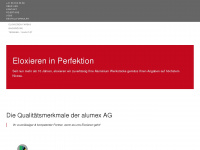 alumex.ch Webseite Vorschau