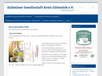 alzheimer-guetersloh.de Webseite Vorschau
