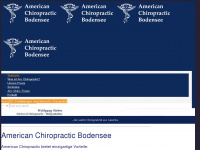 americanchiropracticbodensee.de Webseite Vorschau
