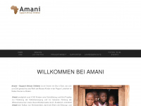 amani.ch Webseite Vorschau