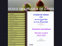 amara-ecoledecirque.ch Webseite Vorschau