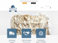 ambach-entsorgung.at Webseite Vorschau