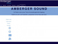 amberger-sound.de Webseite Vorschau