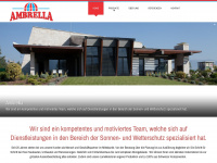 ambrella.ch Webseite Vorschau