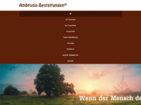 ambrosia-bestattungen.de Webseite Vorschau