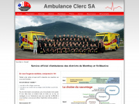 ambulance-clerc.ch Webseite Vorschau