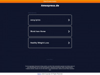 amexpress.de Webseite Vorschau