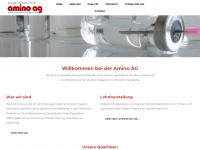 amino.ch Webseite Vorschau