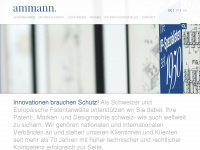 ammann-patent.ch Webseite Vorschau