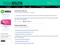 marginalrevolution.com Webseite Vorschau