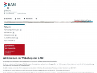 webshop.bam.de Webseite Vorschau