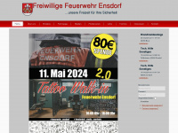 feuerwehr-ensdorf.de Webseite Vorschau