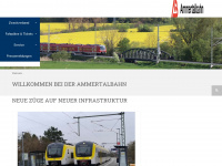 ammertalbahn.de Webseite Vorschau