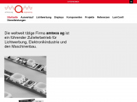 amteca.ch Webseite Vorschau