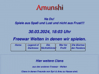 amunshi.de Webseite Vorschau