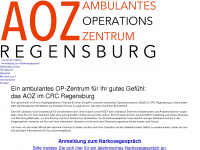 anaesthesie-regensburg.de Webseite Vorschau