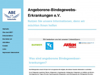 angeborene-bindegewebserkrankungen.de Webseite Vorschau