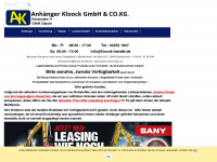 anhaenger-kloock.de Webseite Vorschau