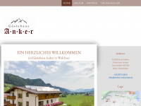 anker-walchsee.at Webseite Vorschau