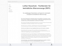 hauschulz.net Webseite Vorschau