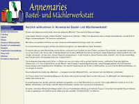 annemaries-bastelwerkstatt.de Webseite Vorschau