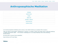 anthroposophische-meditation.de Webseite Vorschau