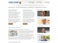 vasektomie.de Webseite Vorschau
