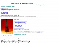 openguitar.com Webseite Vorschau