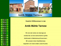 antikmuehle-tarnow.de Webseite Vorschau