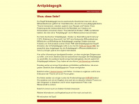 antipaedagogik.de Webseite Vorschau