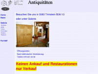 antiquitaeten-zeller.ch Webseite Vorschau