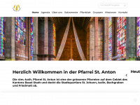 antoniuskirche.ch Webseite Vorschau