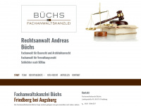 anwaltskanzlei-buechs.de Webseite Vorschau