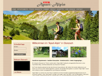 apart-alpin.at Webseite Vorschau