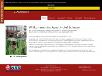aparthotel-scheuer.de Webseite Vorschau