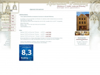 apartment-wittenberg.de Webseite Vorschau