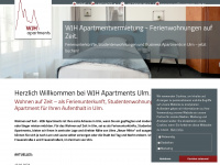 apartments-ulm.de Webseite Vorschau