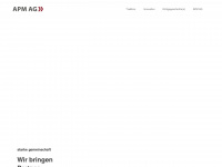 apm-ag.de Webseite Vorschau