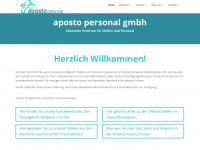 aposto-personal.ch Webseite Vorschau