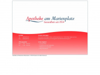 apotheke-am-marienplatz.de Webseite Vorschau