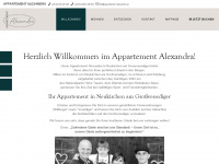 appartement-alexandra.at Webseite Vorschau