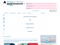appartenances.ch Webseite Vorschau