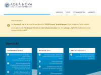aqua-nova.at Webseite Vorschau