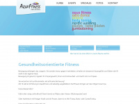 aquafitness-toggenburg.ch Webseite Vorschau