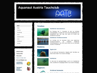 aquanaut-austria.at Webseite Vorschau