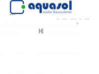 aquasol.at Webseite Vorschau