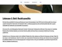 arbeitsrecht-lehmann.de Webseite Vorschau