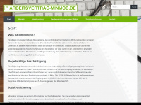 arbeitsvertrag-minijob.de Webseite Vorschau